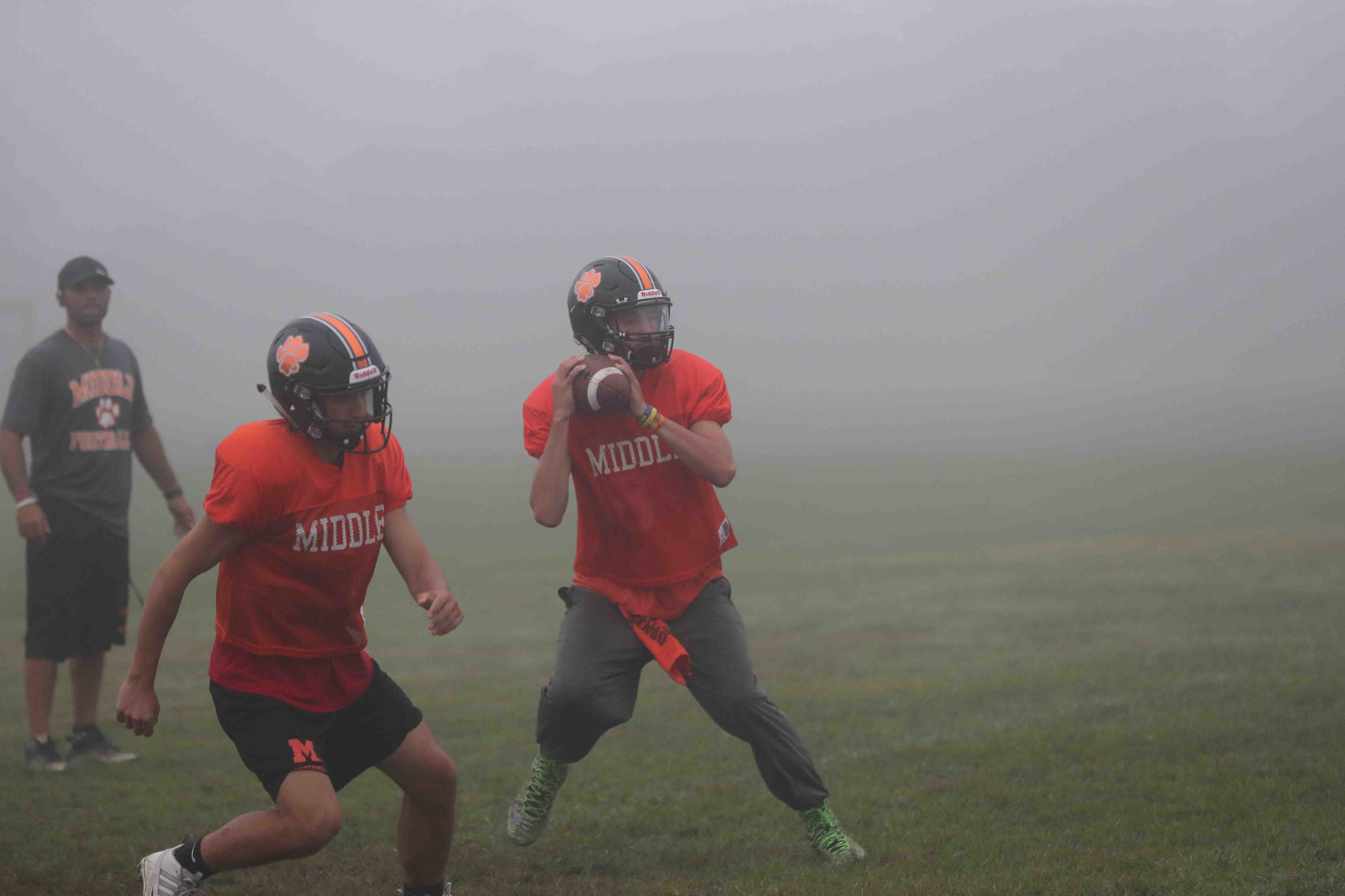 Middle Township High School football practice